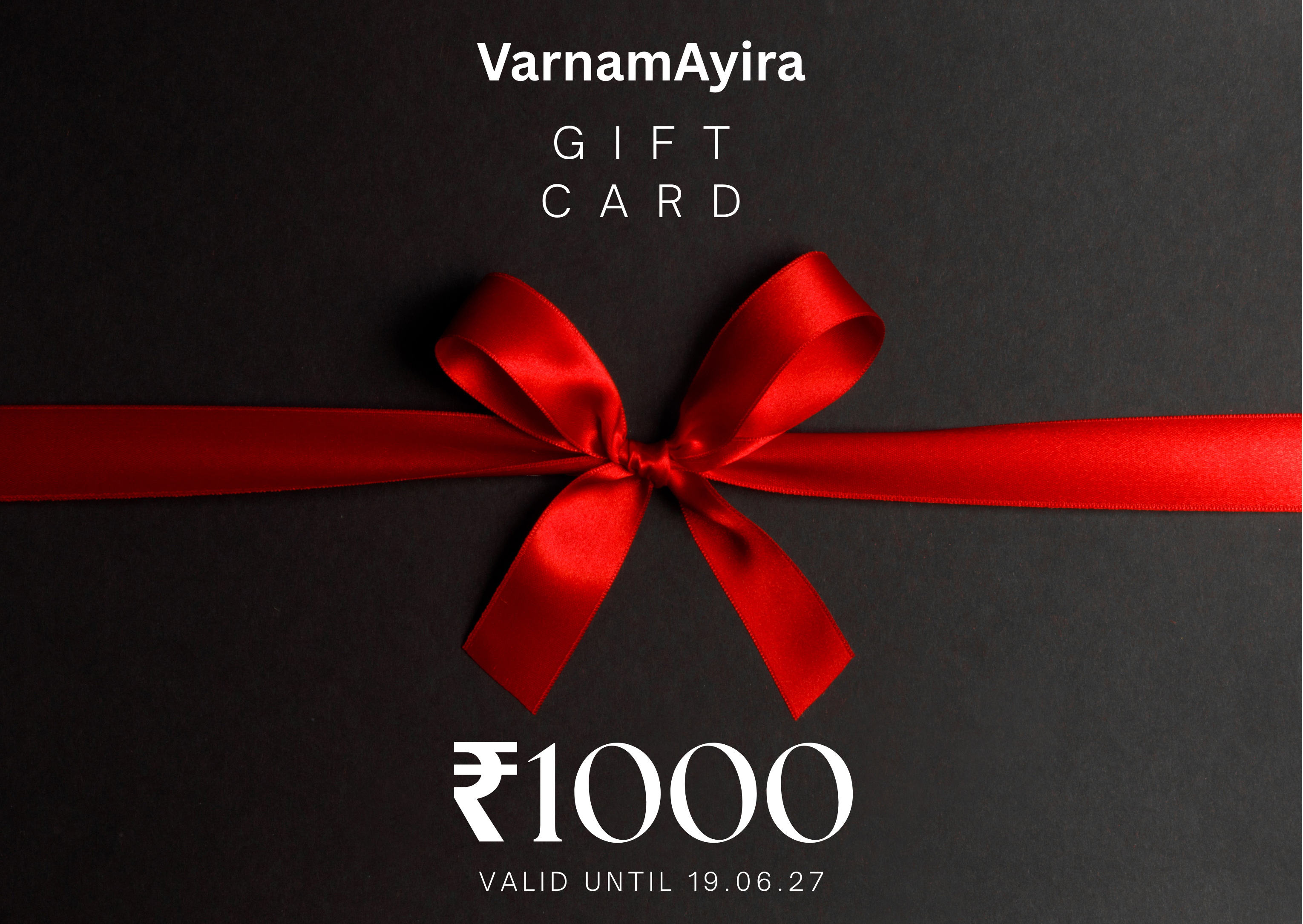 VarnamAyira Gift Card | The Perfect Jewelry Gift