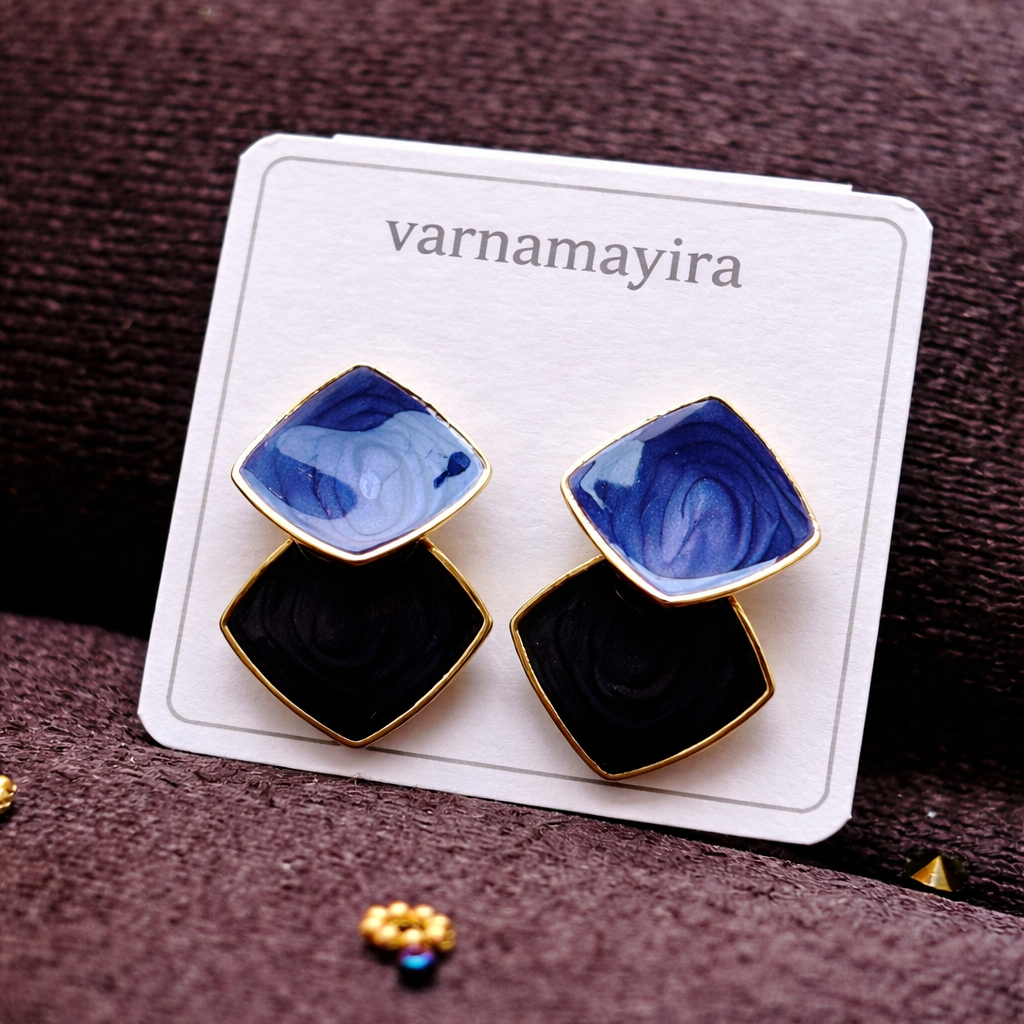 Blush Geometry Studs