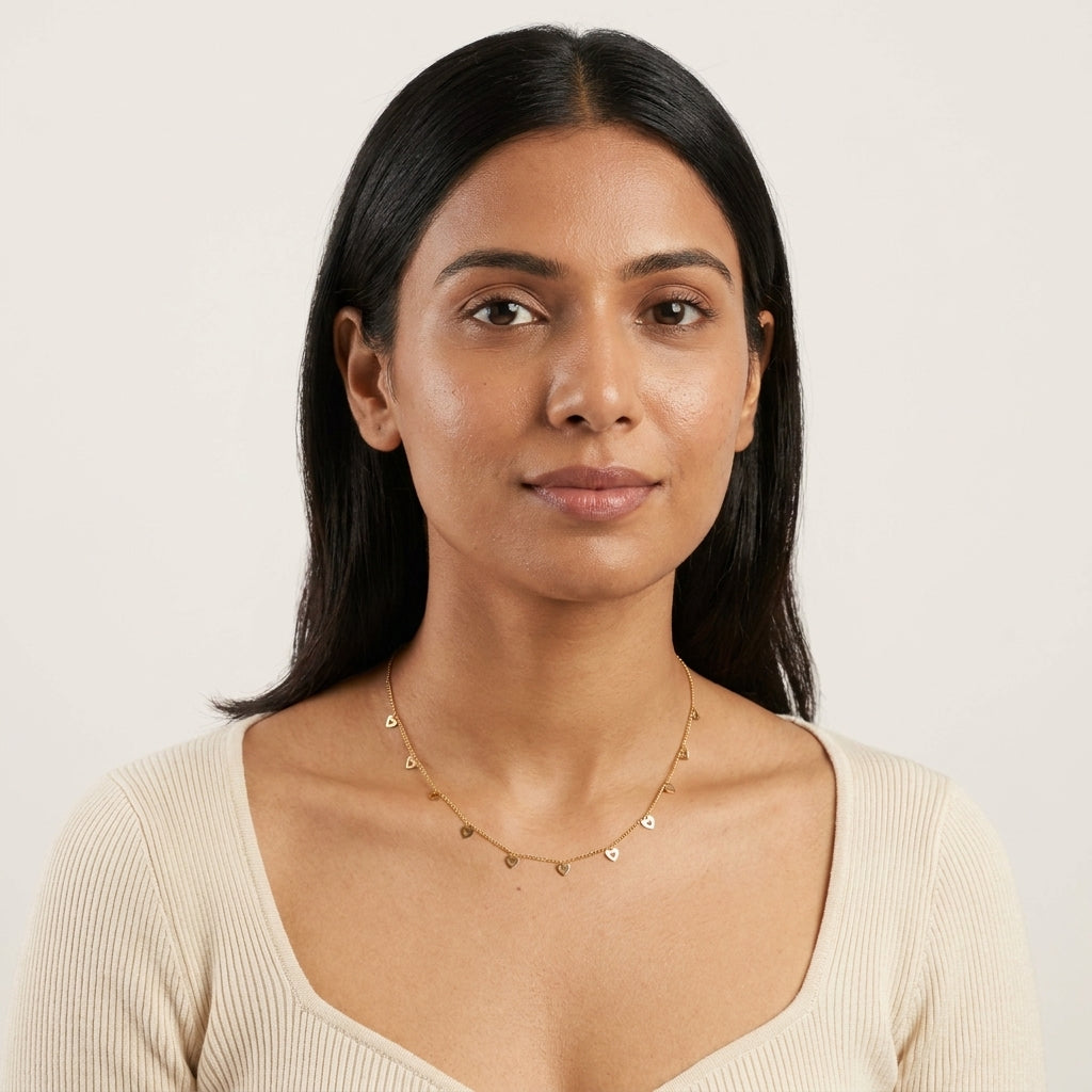 Celestial Charms Necklace | Minimal Gold Charm Necklace Collection