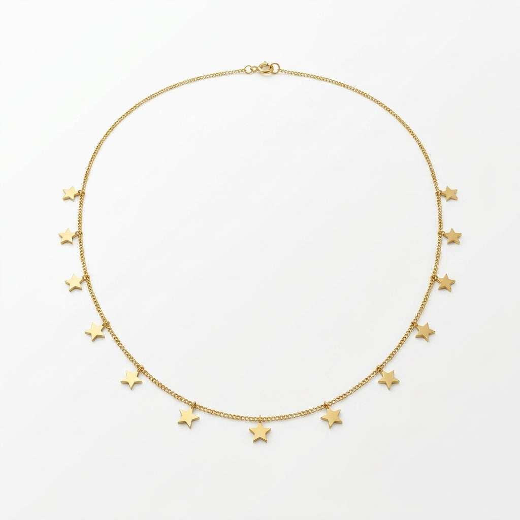 Celestial Charms Necklace | Minimal Gold Charm Necklace Collection