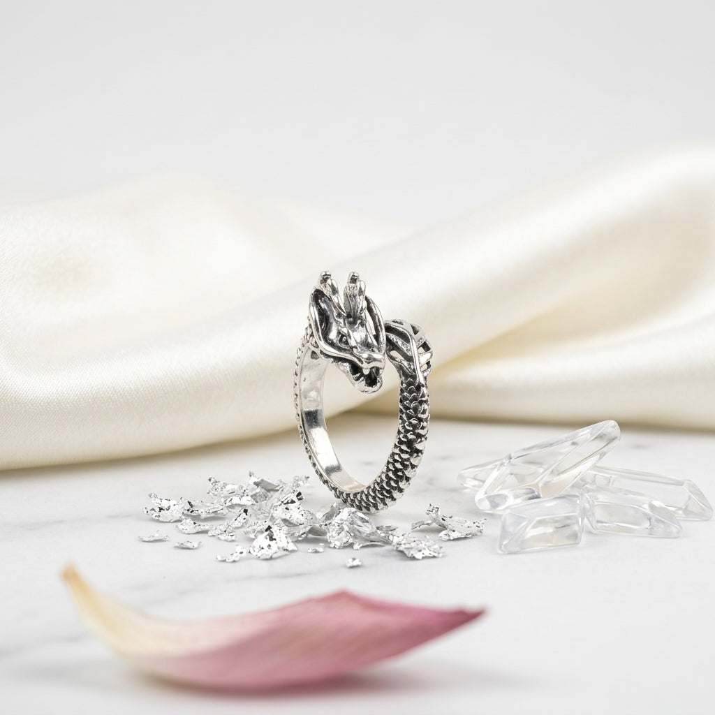 Drakon Fang Ring | Premium Dragon Statement Ring for Men