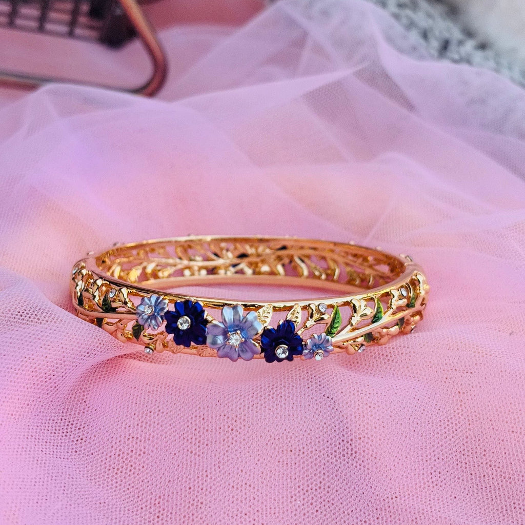 Varnamayira Bloom Enamel Garden Bracelet
