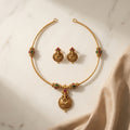 Kamakshi Antique Hasli Necklace Set | Traditional South Indian Jewellery | VarnamAyira
