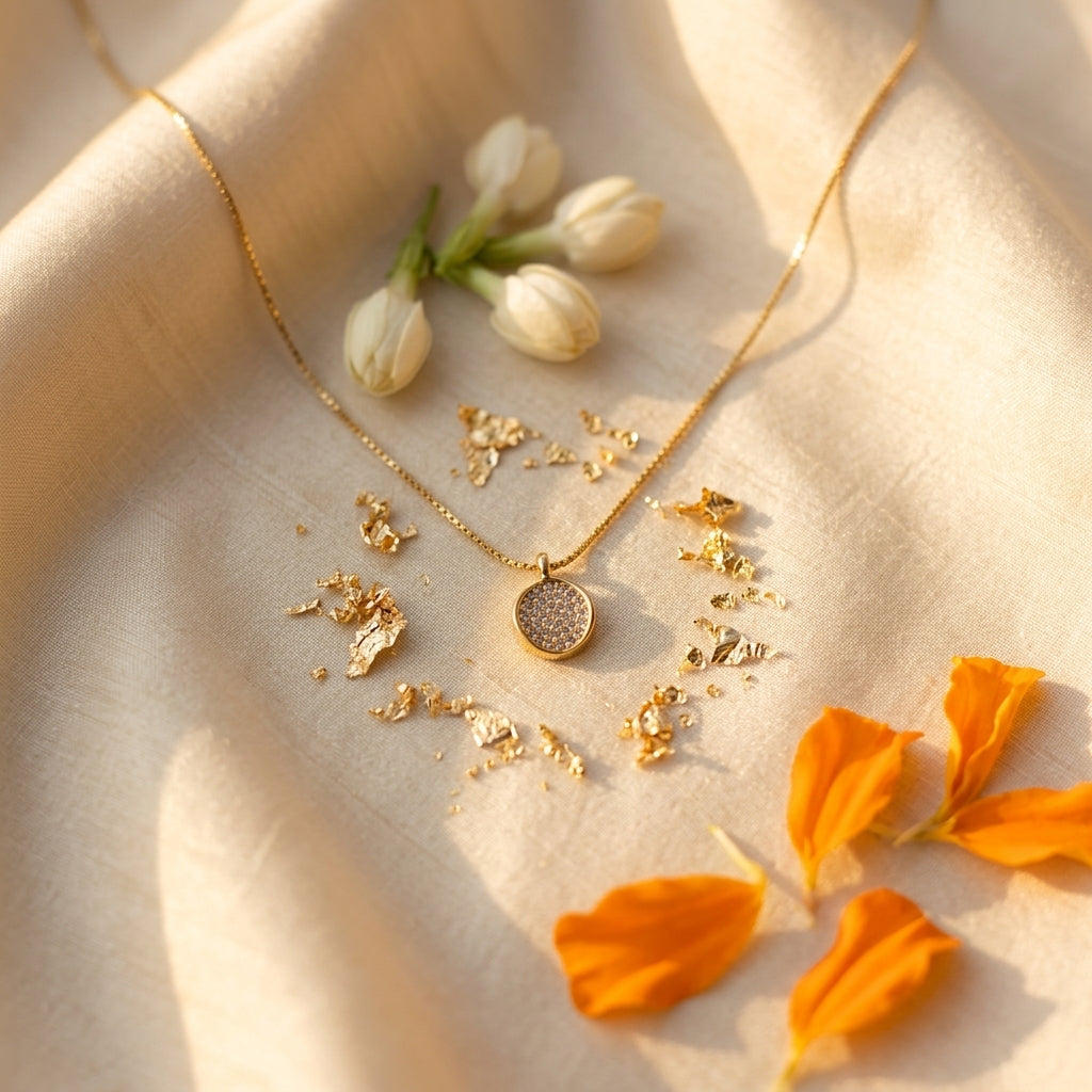Luna Spark Necklace | Minimal Crystal Pendant Necklace
