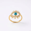 Mystic Nazar Luxe AD Ring | Evil Eye Statement Ring by VarnamAyira