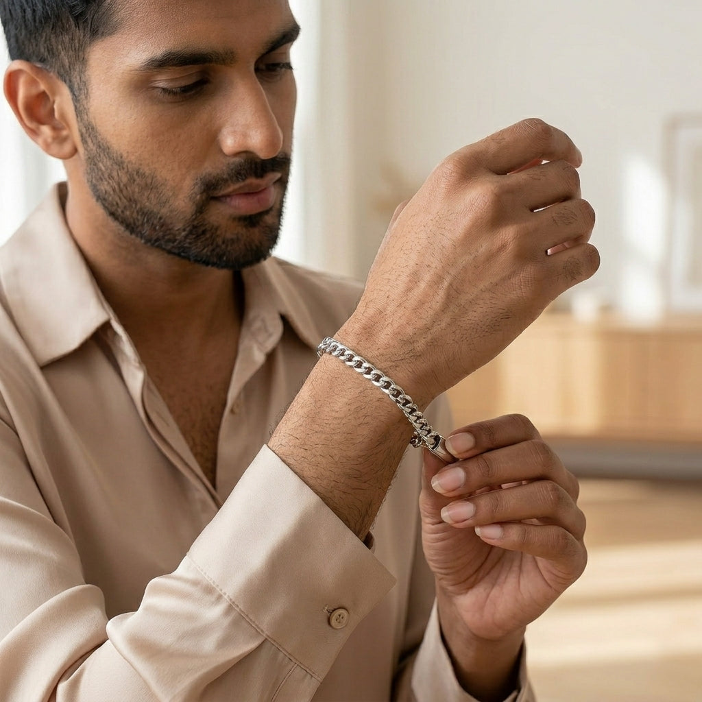 Titan Forge Bracelet | Premium Stainless Steel Cuban Link Bracelet for Men