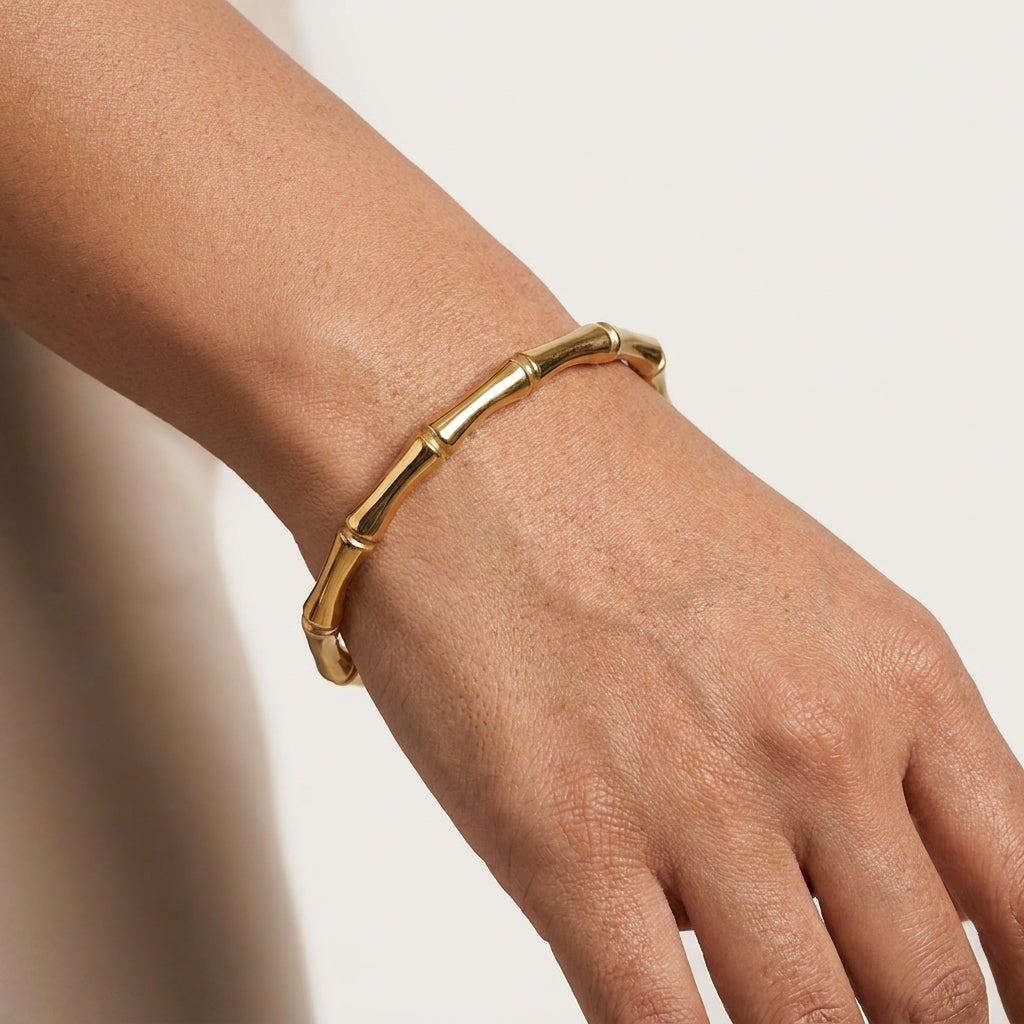 Golden Bamboo Bangle