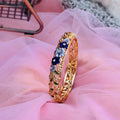 Varnamayira Bloom Enamel Garden Bracelet