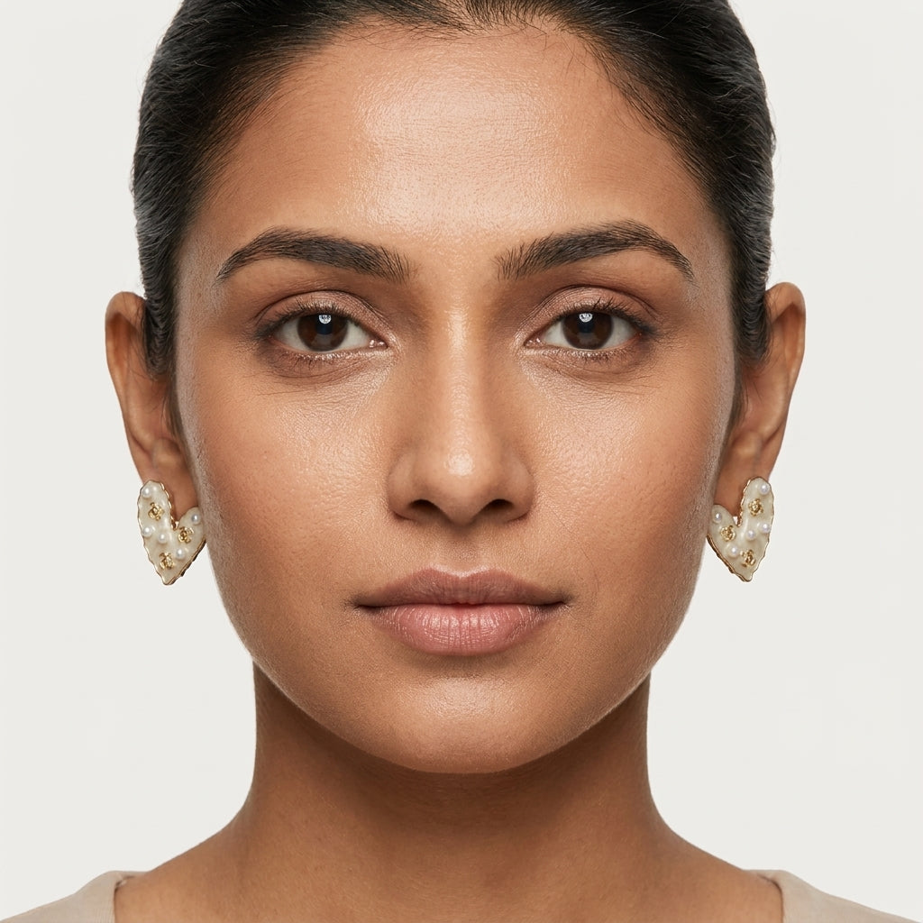 Ethereal Heart Studs