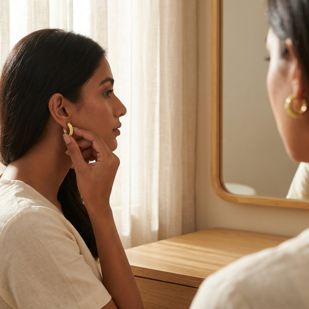 Sunshine Pop Hoop Earrings