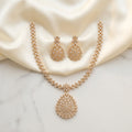 Priyatharshini Floral Cascade Necklace Set | Premium AD Floral Jewellery | VarnamAyira