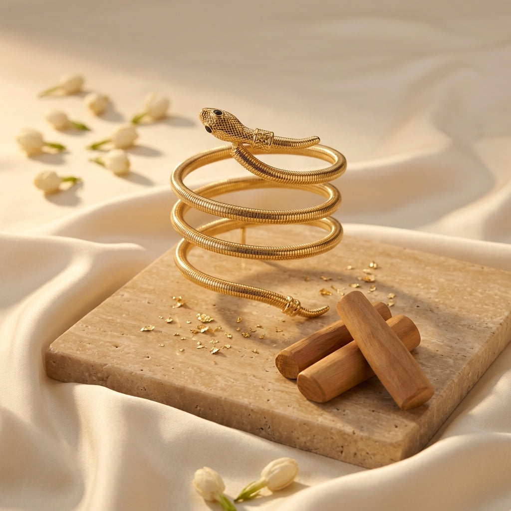 Varnamayira Serpentine Luxe Wrap - Multipurpose Jewellery