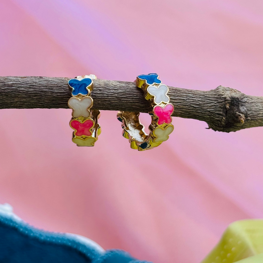 Candy Bloom Hoop Earrings