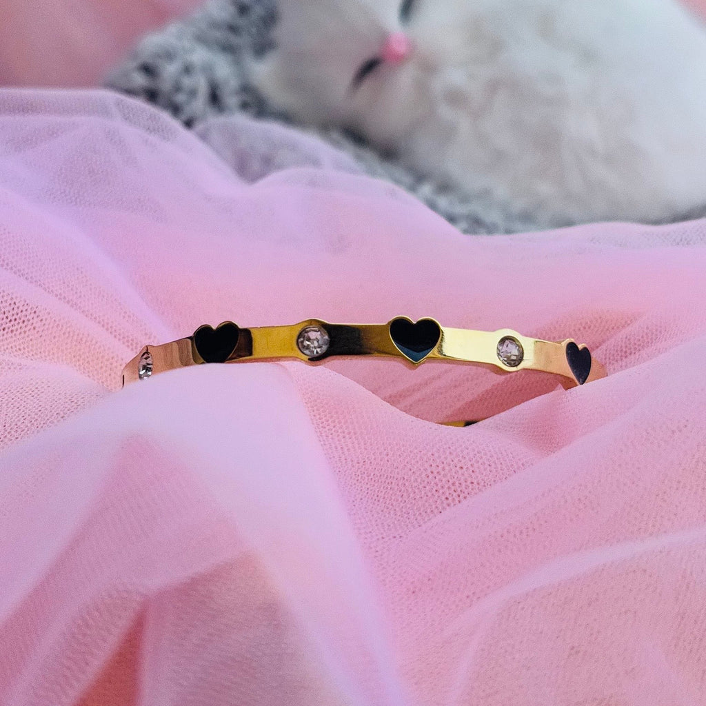 Midnight Heart Spark Bracelet