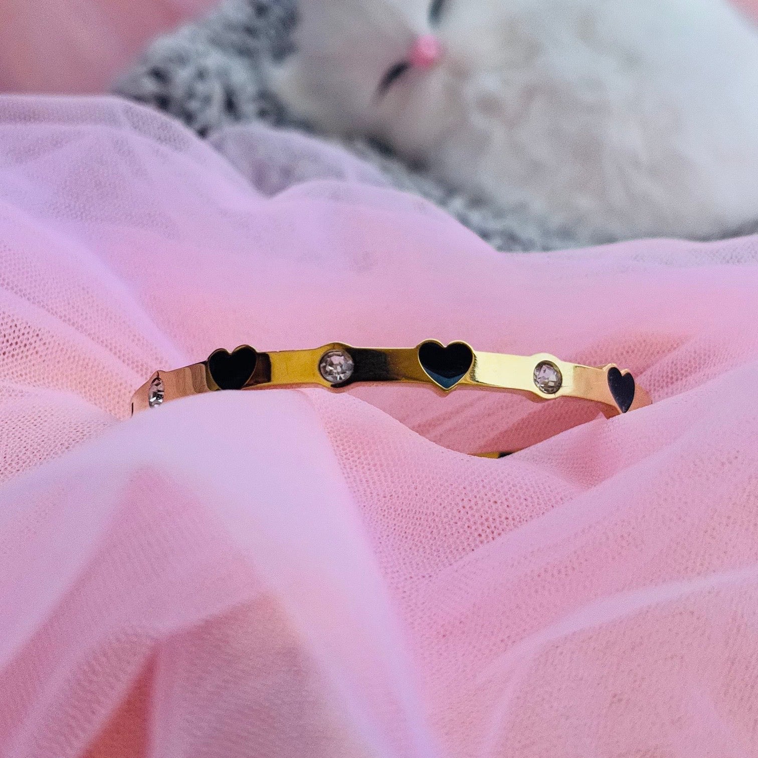 Midnight Heart Spark Bracelet