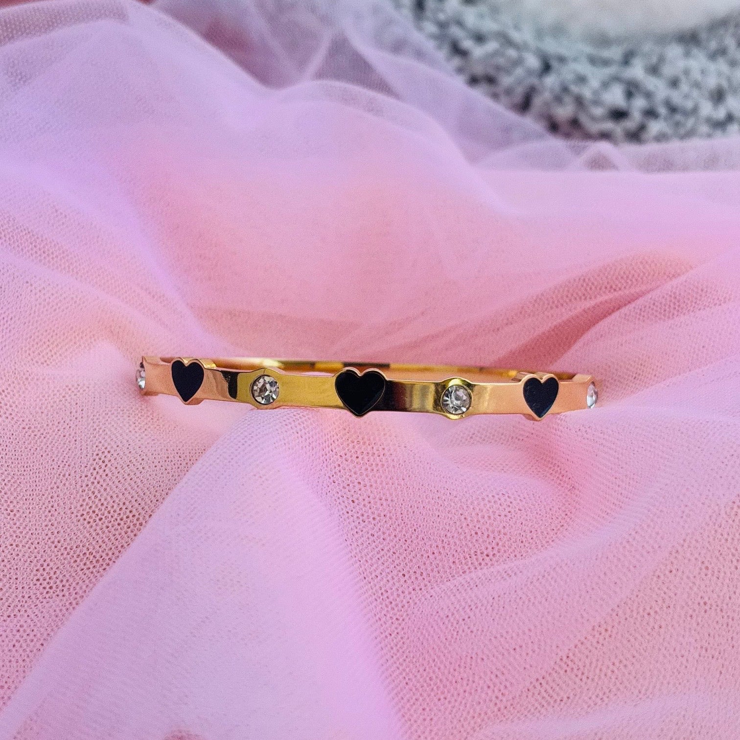Midnight Heart Spark Bracelet