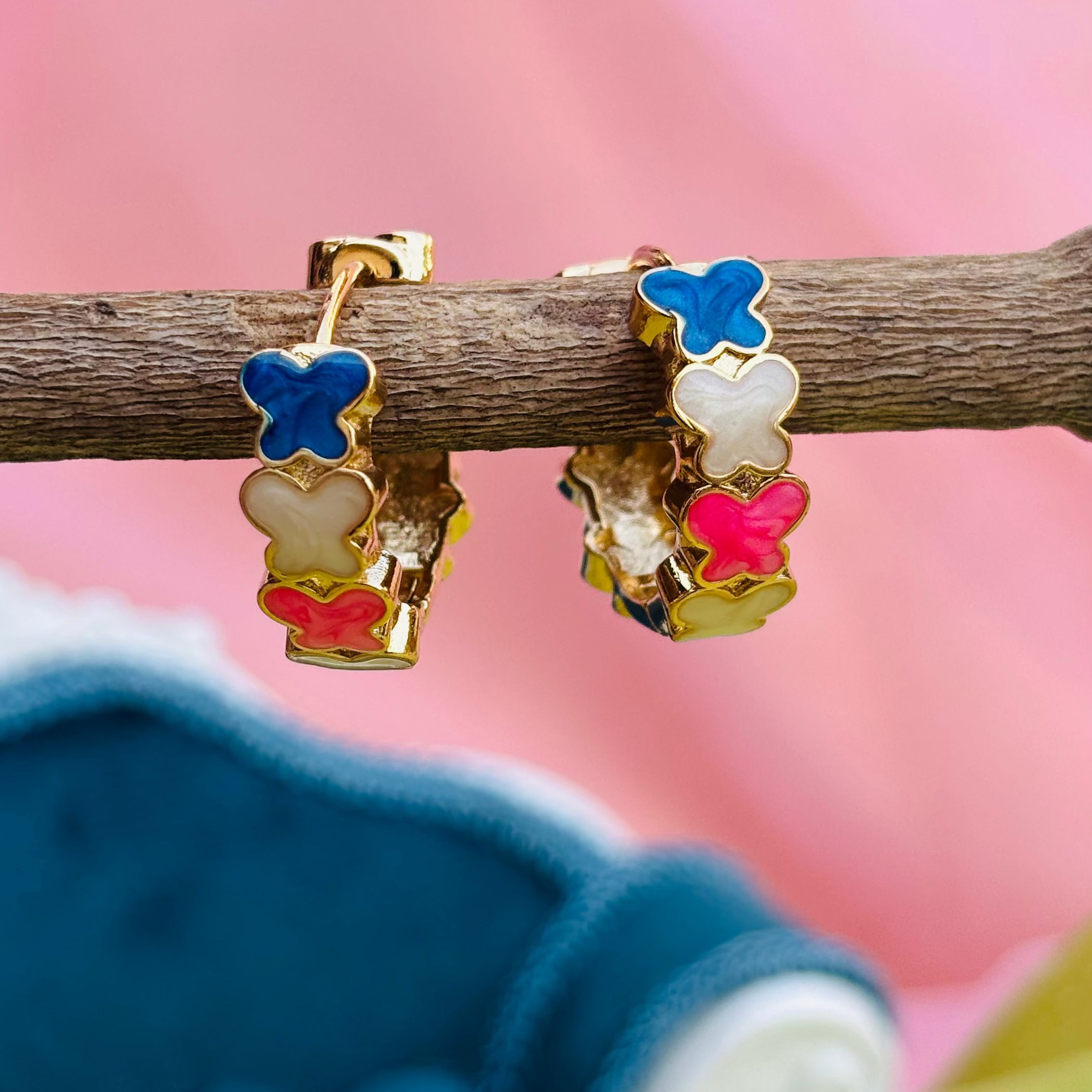 Candy Bloom Hoop Earrings